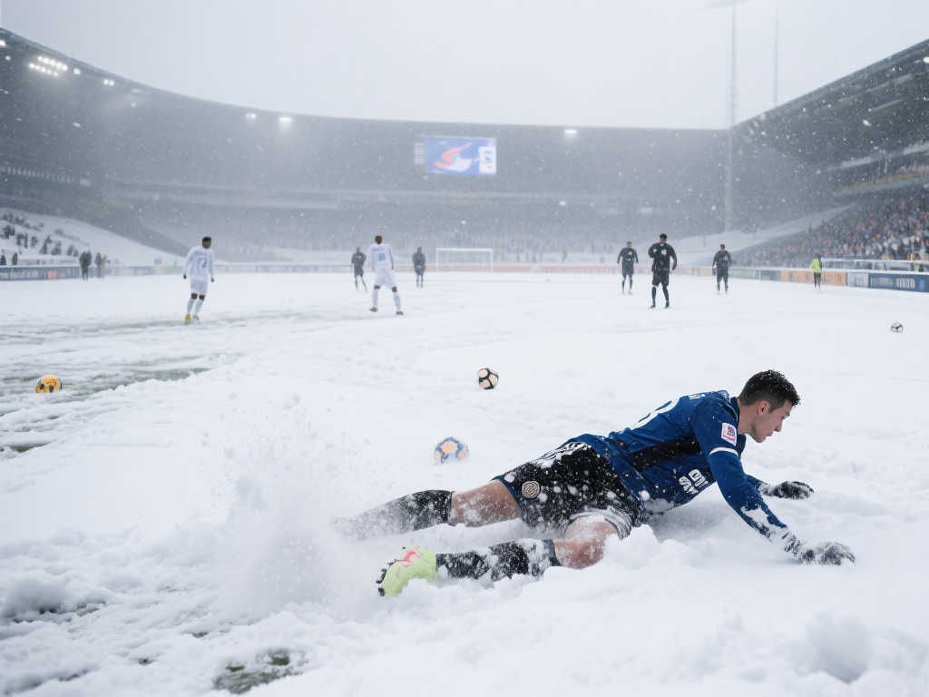 安联球场雪覆盖,拜仁今晚对阵柏林联的比赛被迫推迟 安联球场雪覆盖,拜仁今晚对阵柏林联的比赛被迫推迟